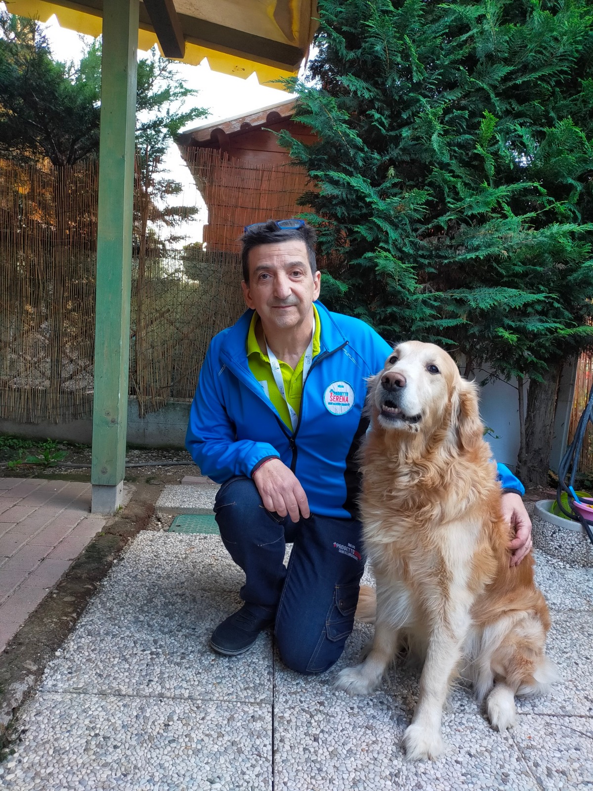 Roberto Zampieri ed il suo Cane